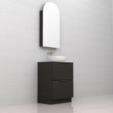 Celeste Duo - 600mm Smoked Onyx Freestanding Vanity