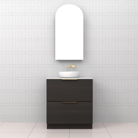 Celeste Duo - 750mm Smoked Onyx Freestanding Vanity