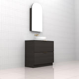 Celeste Duo - 900mm Smoked Onyx Freestanding Vanity