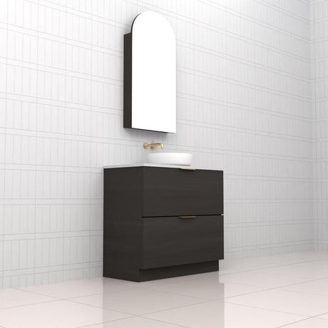 Celeste Duo - 900mm Smoked Onyx Freestanding Vanity