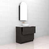 Celeste Duo - 900mm Smoked Onyx Freestanding Vanity