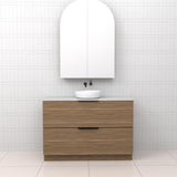 Celeste Duo - 1200mm Tuscan Oak Freestanding Vanity