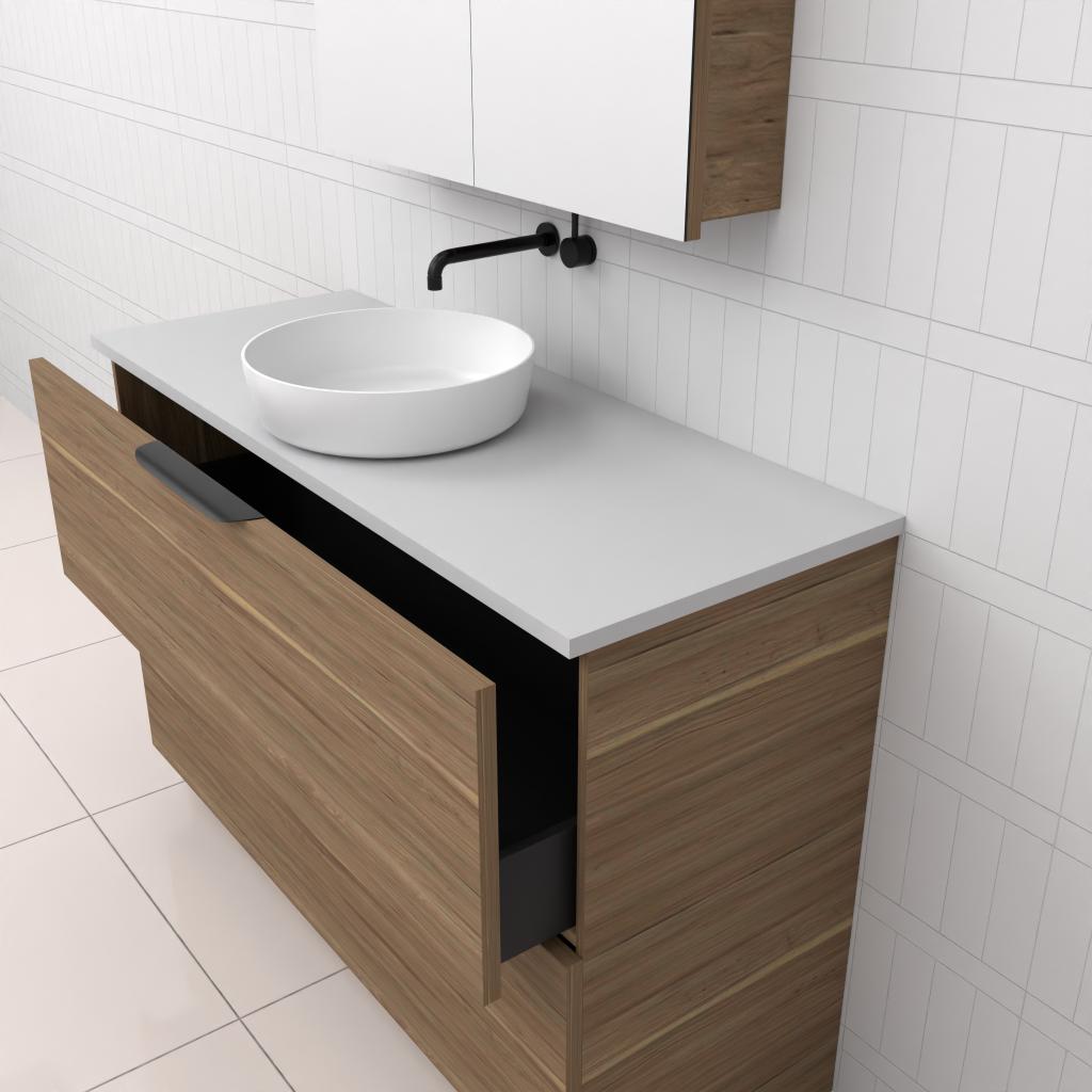 Celeste Duo - 1200mm Tuscan Oak Freestanding Vanity