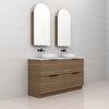 Celeste Duo - 1500mm Tuscan Oak Freestanding Vanity