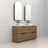 Celeste Duo - 1500mm Tuscan Oak Freestanding Vanity