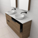 Celeste Duo - 1500mm Tuscan Oak Freestanding Vanity