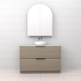 Celeste Duo - 1200mm Smoked Ash Freestanding Vanity