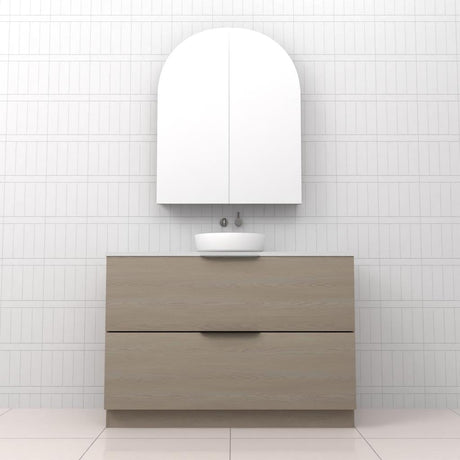 Celeste Duo - 1200mm Smoked Ash Freestanding Vanity
