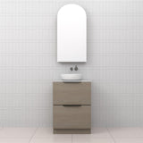 Celeste Duo - 600mm Smoked Ash Freestanding Vanity