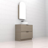 Celeste Duo - 900mm Smoked Ash Freestanding Vanity