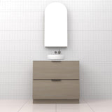 Celeste Duo - 900mm Smoked Ash Freestanding Vanity