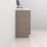Celeste Duo - 900mm Smoked Ash Freestanding Vanity