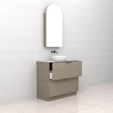 Celeste Duo - 900mm Smoked Ash Freestanding Vanity