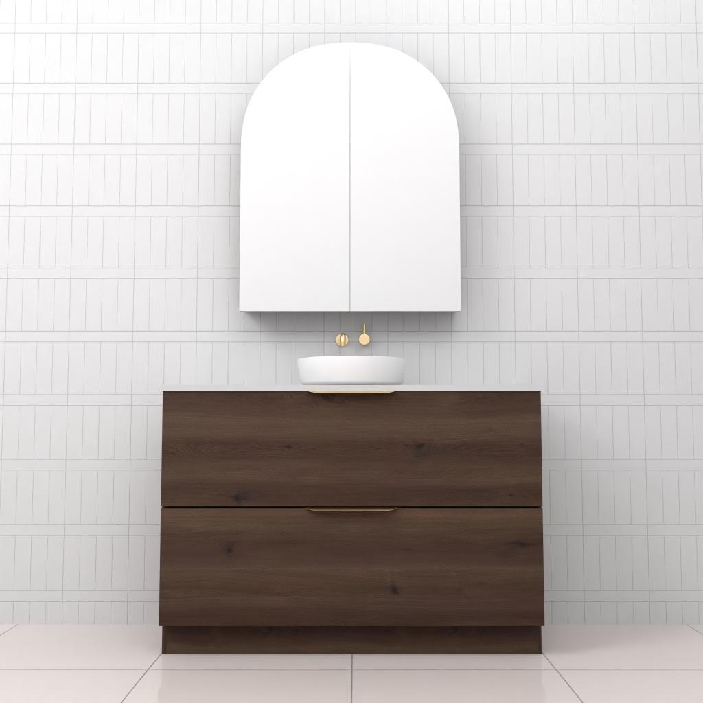 Celeste Duo - 1200mm Chestnut Freestanding Vanity