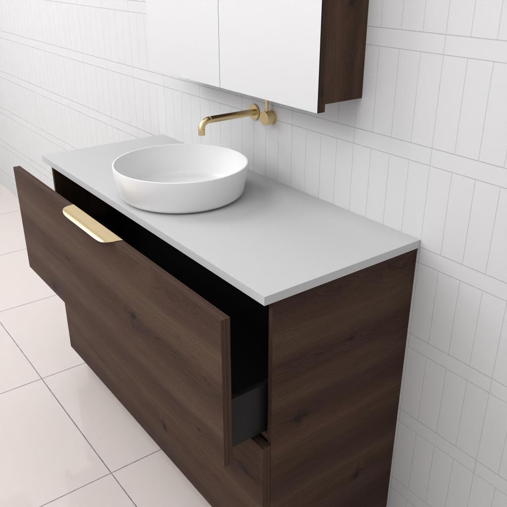 Celeste Duo - 1200mm Chestnut Freestanding Vanity