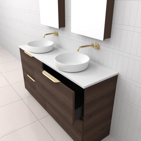 Celeste Duo - 1500mm Chestnut Freestanding Vanity