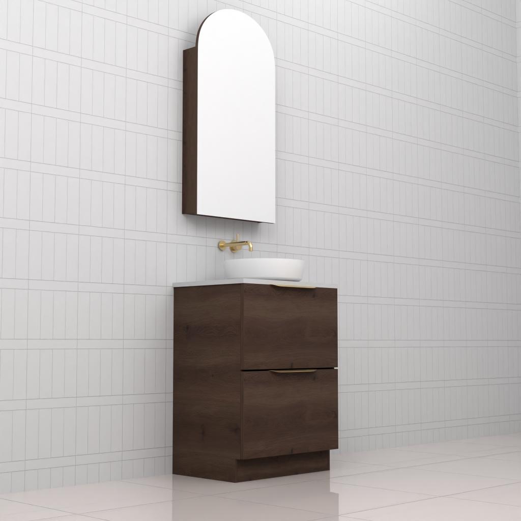 Celeste Duo - 600mm Chestnut Freestanding Vanity