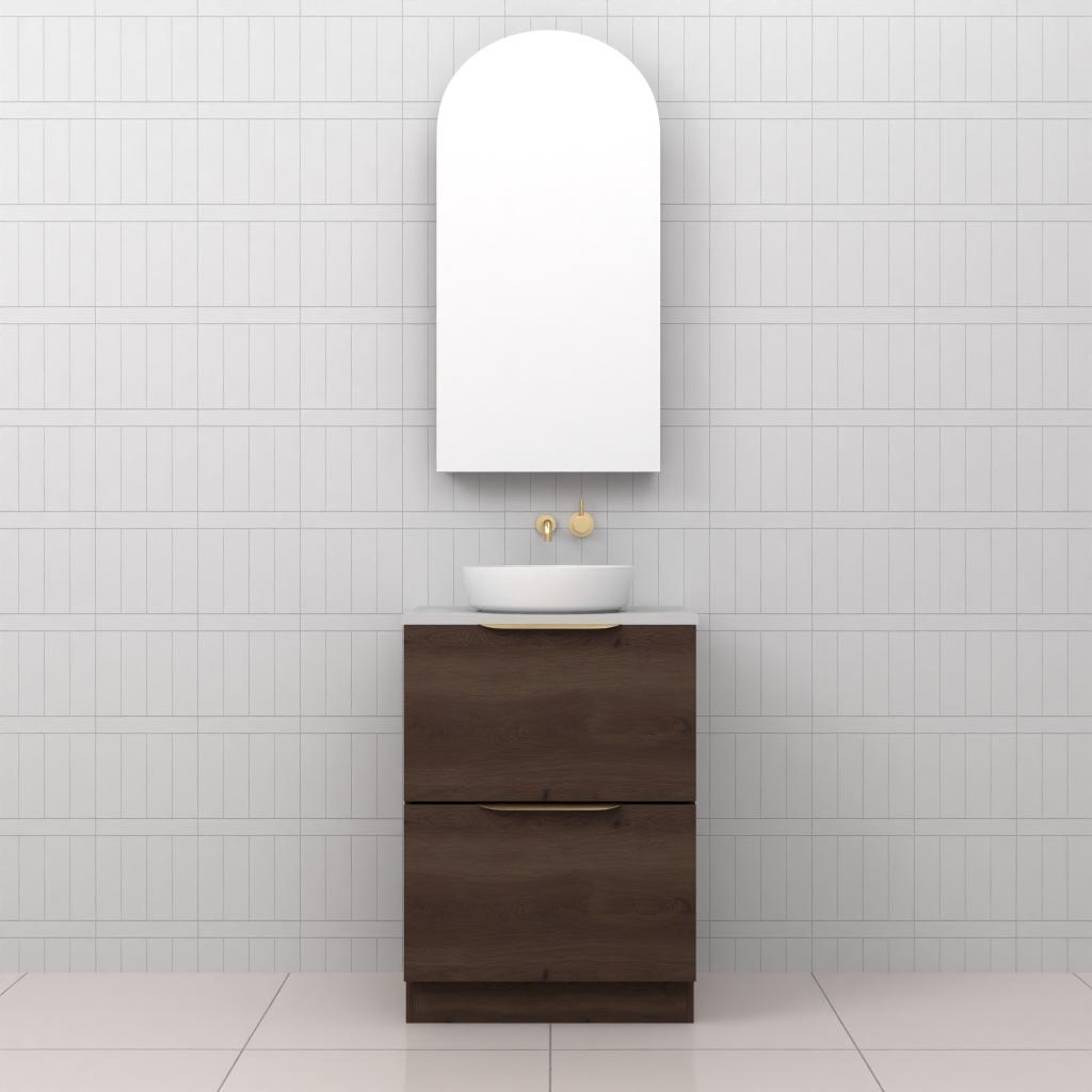 Celeste Duo - 600mm Chestnut Freestanding Vanity