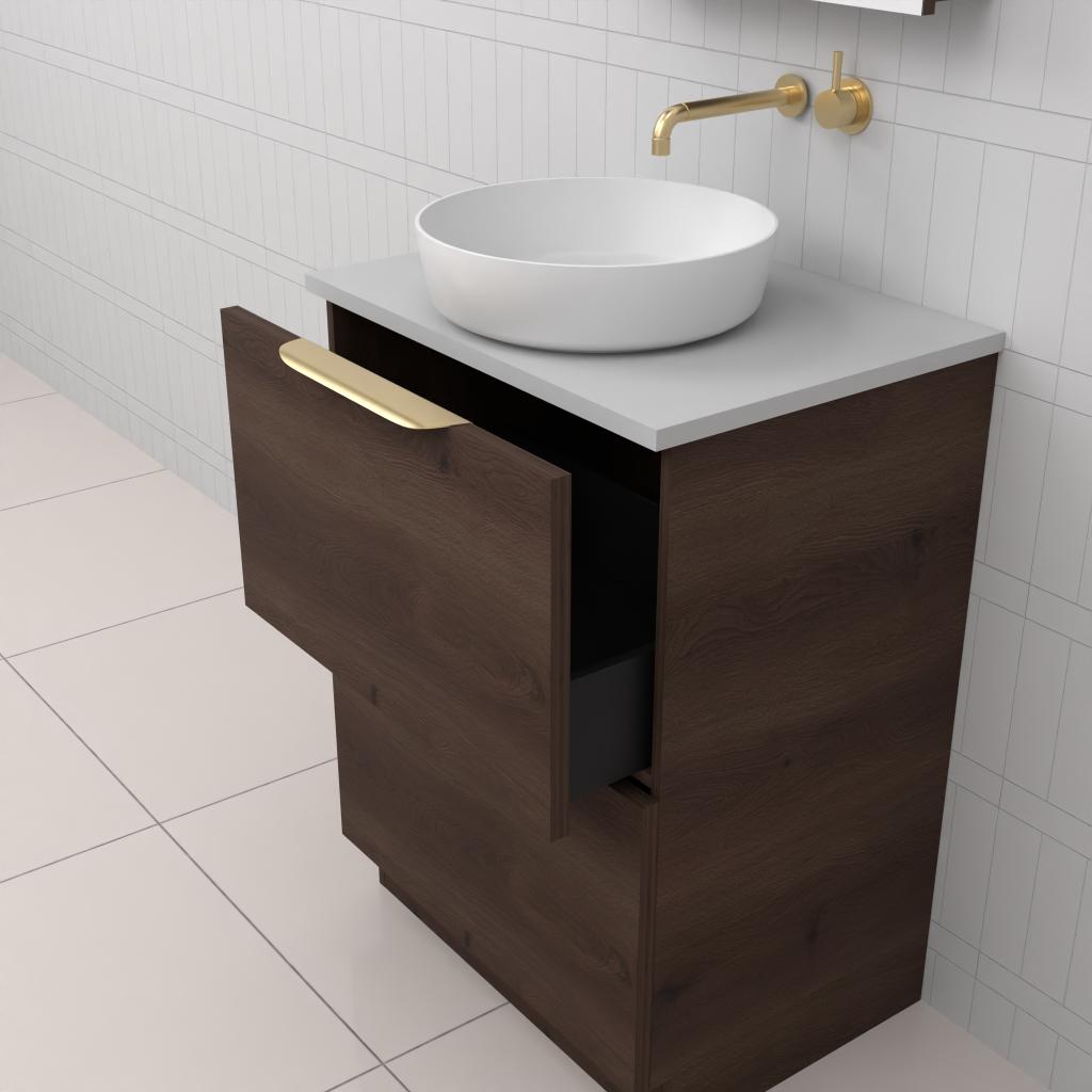Celeste Duo - 600mm Chestnut Freestanding Vanity