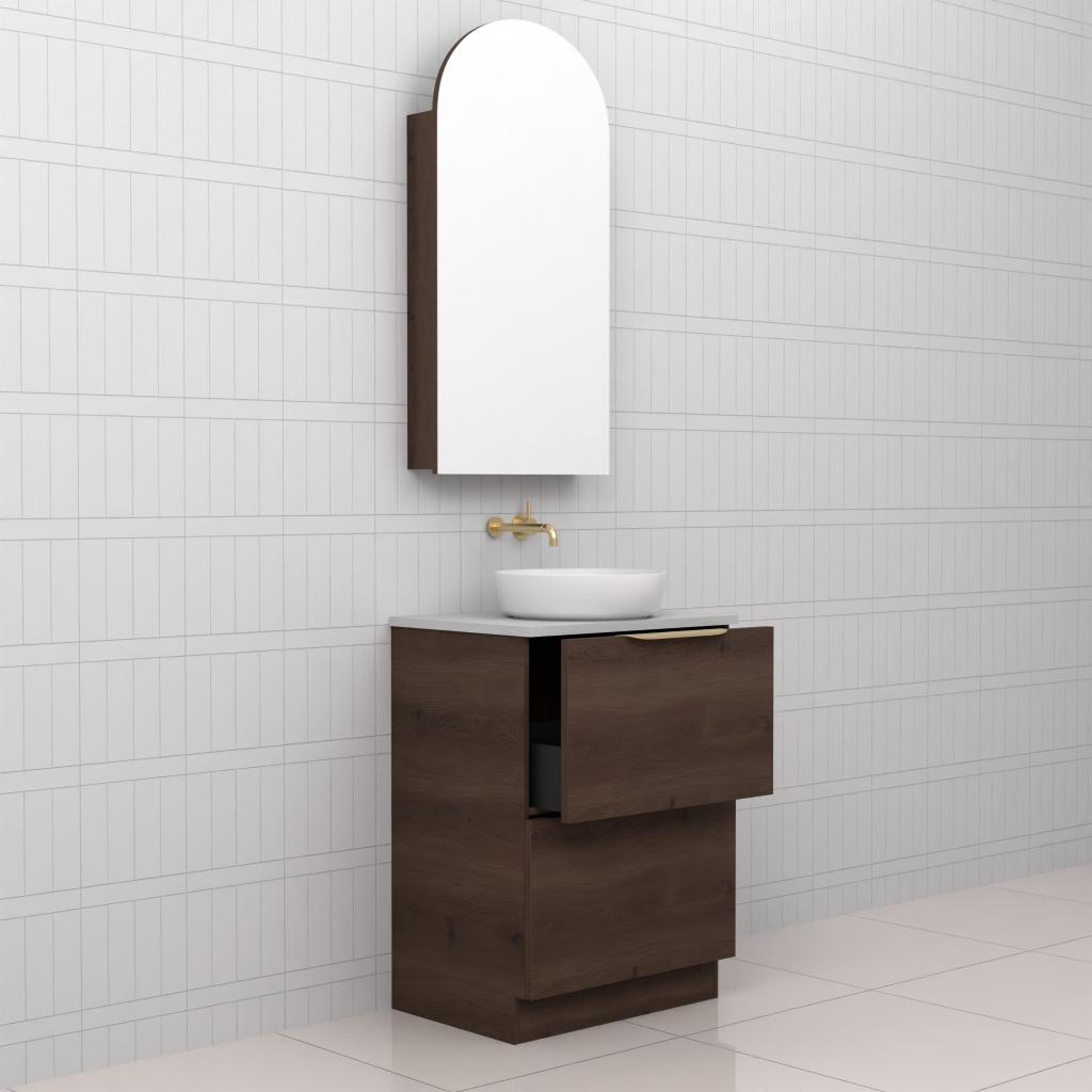 Celeste Duo - 600mm Chestnut Freestanding Vanity