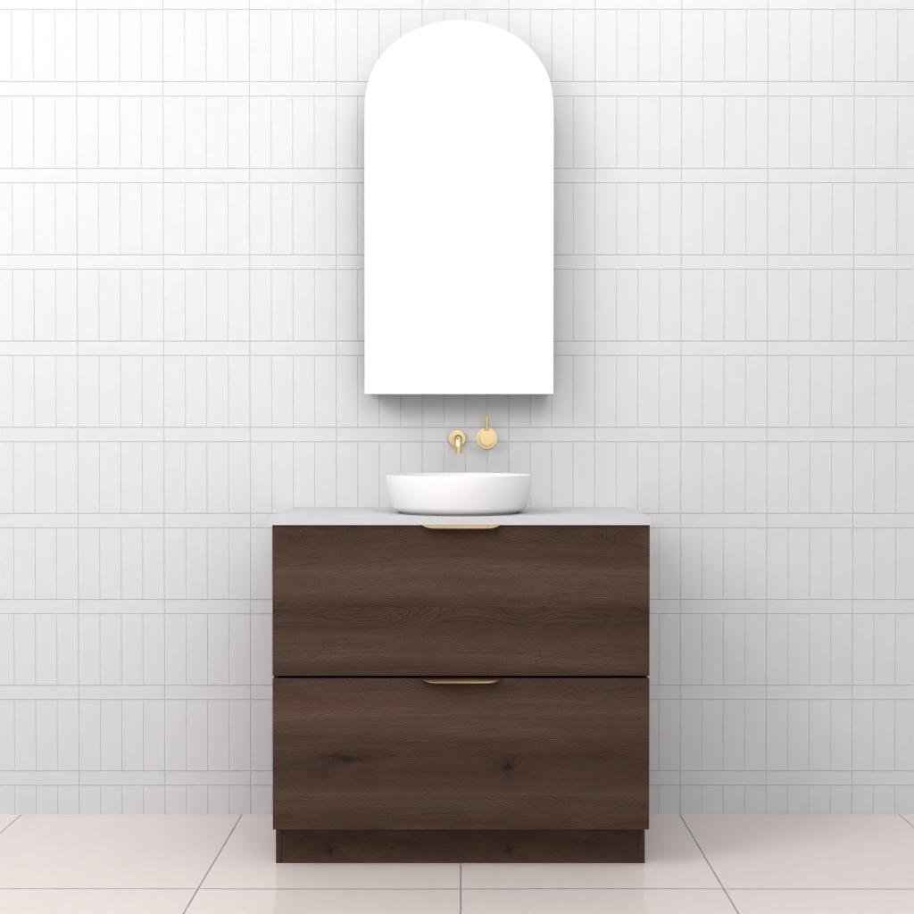 Celeste Duo - 900mm Chestnut Freestanding Vanity