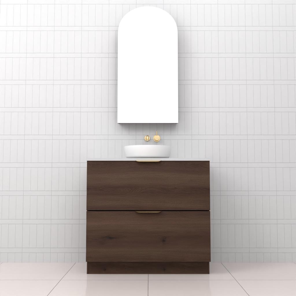 Celeste Duo - 900mm Chestnut Freestanding Vanity