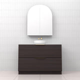 Celeste Duo - 1200mm Espresso Oak Freestanding Vanity