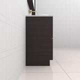 Celeste Duo - 1800mm Espresso Oak Freestanding Vanity