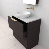 Celeste Duo - 750mm Espresso Oak Freestanding Vanity