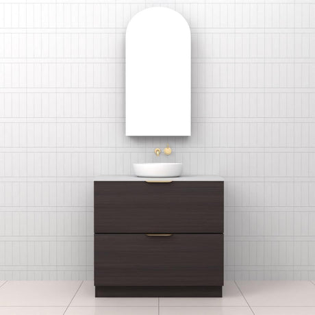 Celeste Duo - 900mm Espresso Oak Freestanding Vanity