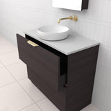Celeste Duo - 900mm Espresso Oak Freestanding Vanity