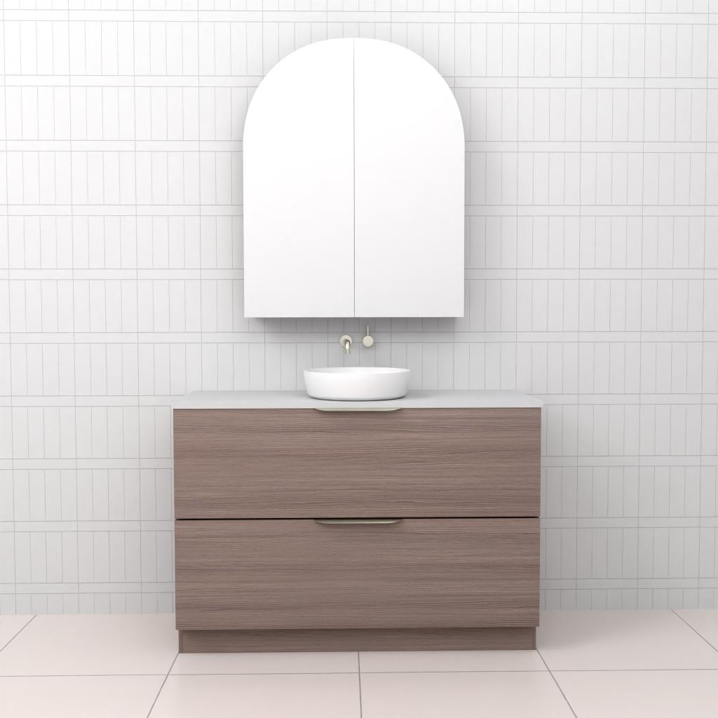 Celeste Duo - 1200mm Urban Oak Freestanding Vanity