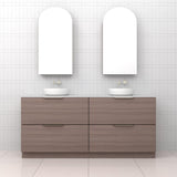Celeste Duo - 1800mm Urban Oak Freestanding Vanity