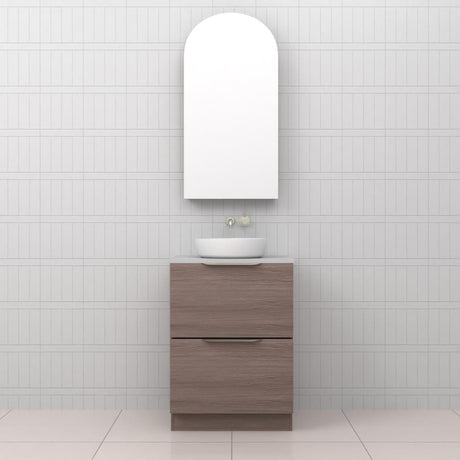 Celeste Duo - 600mm Urban Oak Freestanding Vanity