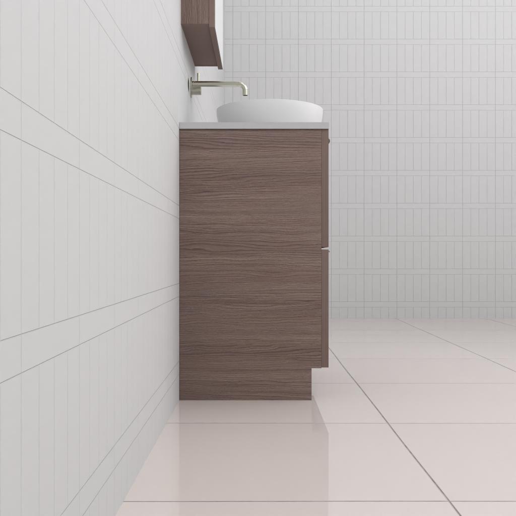 Celeste Duo - 600mm Urban Oak Freestanding Vanity