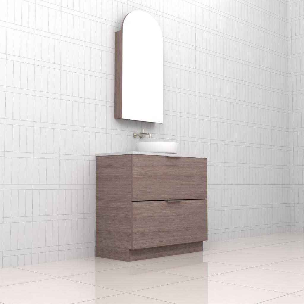 Celeste Duo - 900mm Urban Oak Freestanding Vanity