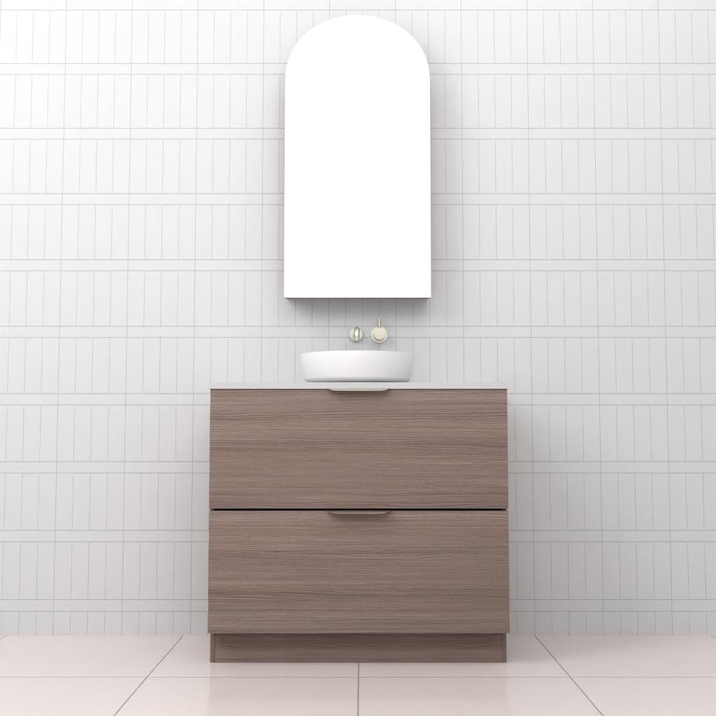 Celeste Duo - 900mm Urban Oak Freestanding Vanity