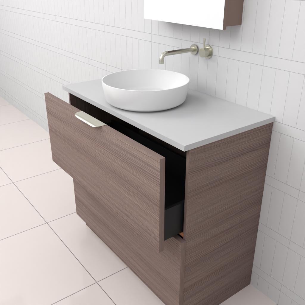 Celeste Duo - 900mm Urban Oak Freestanding Vanity