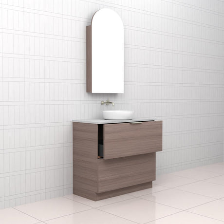 Celeste Duo - 900mm Urban Oak Freestanding Vanity