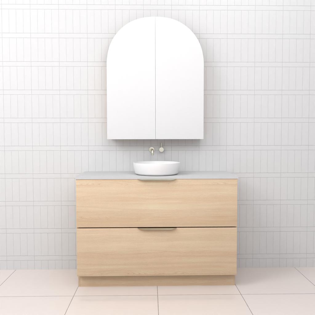 Celeste Duo - 1200mm Vero Oak Freestanding Vanity