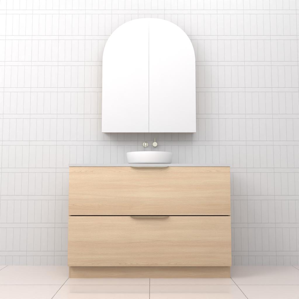 Celeste Duo - 1200mm Vero Oak Freestanding Vanity