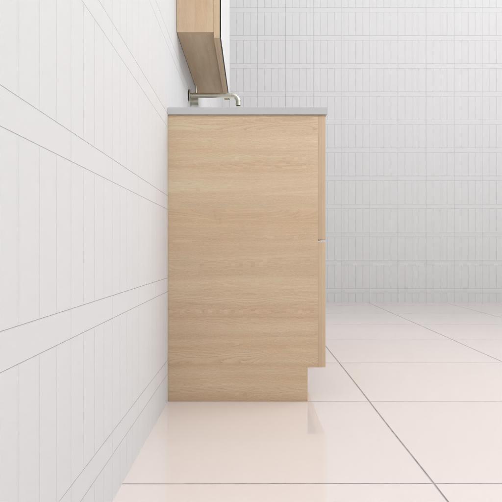 Celeste Duo - 1200mm Vero Oak Freestanding Vanity