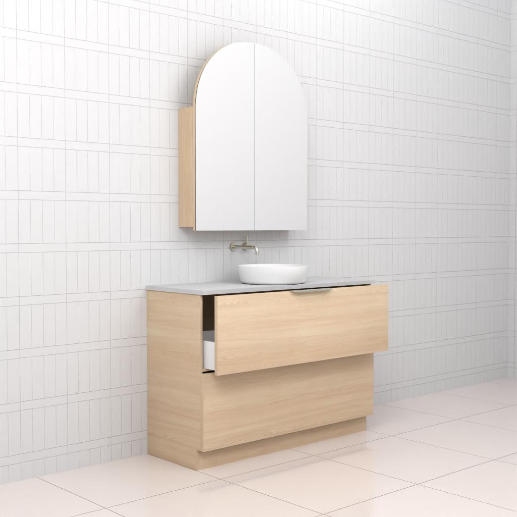 Celeste Duo - 1200mm Vero Oak Freestanding Vanity
