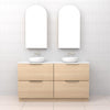 Celeste Duo - 1500mm Vero Oak Freestanding Vanity