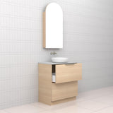 Celeste Duo - 750mm Vero Oak Freestanding Vanity