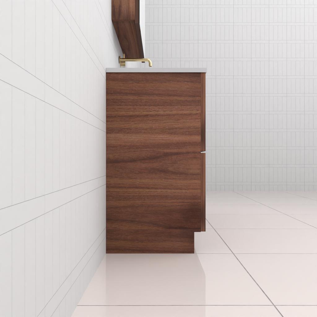 Celeste Duo - 1200mm Walnut Freestanding Vanity