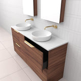 Celeste Duo - 1500mm Walnut Freestanding Vanity