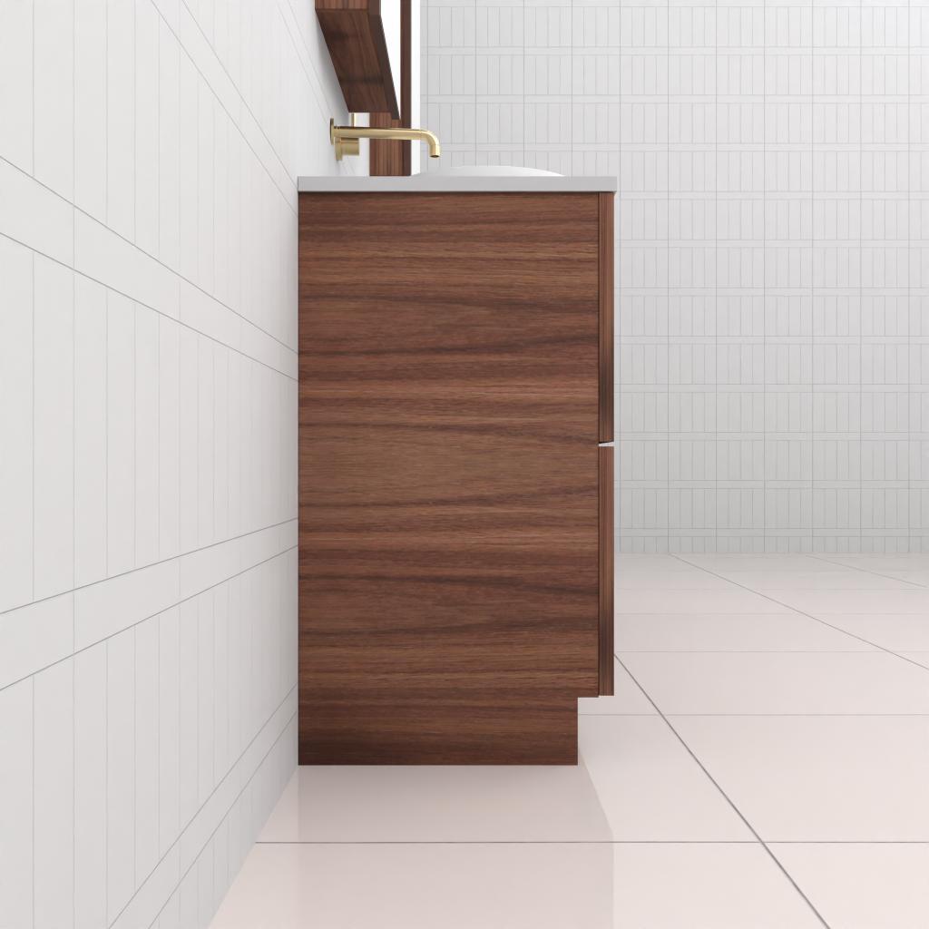 Celeste Duo - 1800mm Walnut Freestanding Vanity
