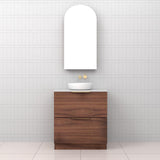Celeste Duo - 750mm Walnut Freestanding Vanity