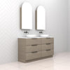 Celeste Trio - 1500mm Smoked Ash Freestanding Vanity